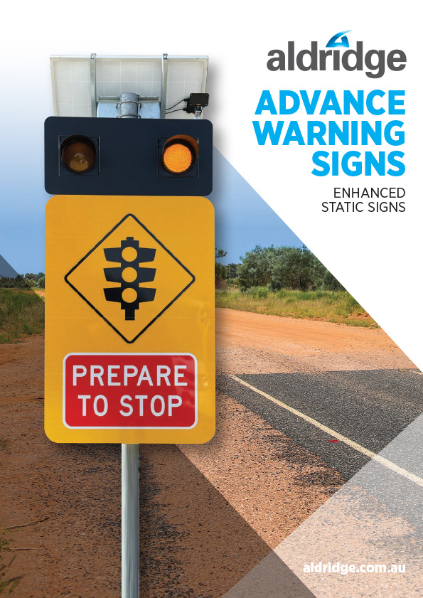 LED-enhanced advanced warning sign